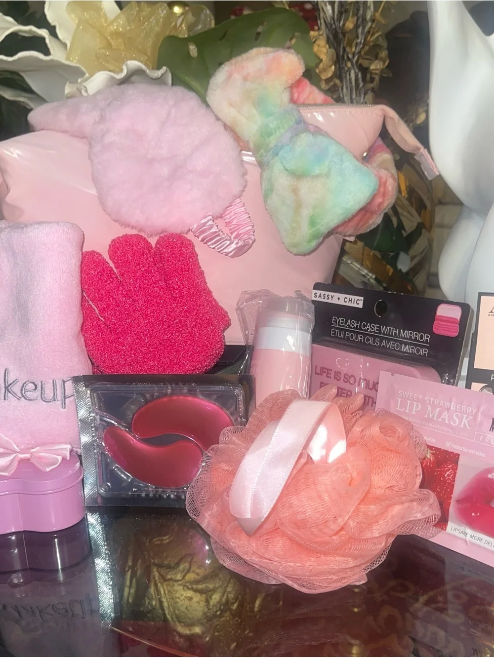 Lancôme Cosmetic Bag with self care essentials. New